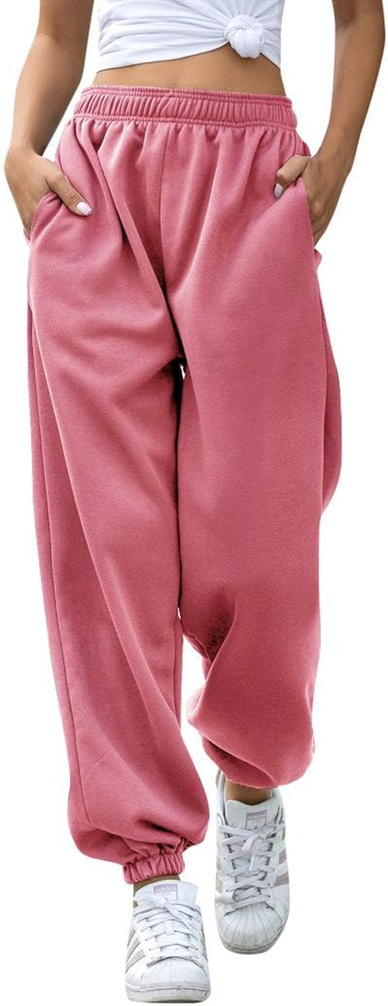 Hesayep Women's High-Waisted Active Joggers and Lounge Trousers