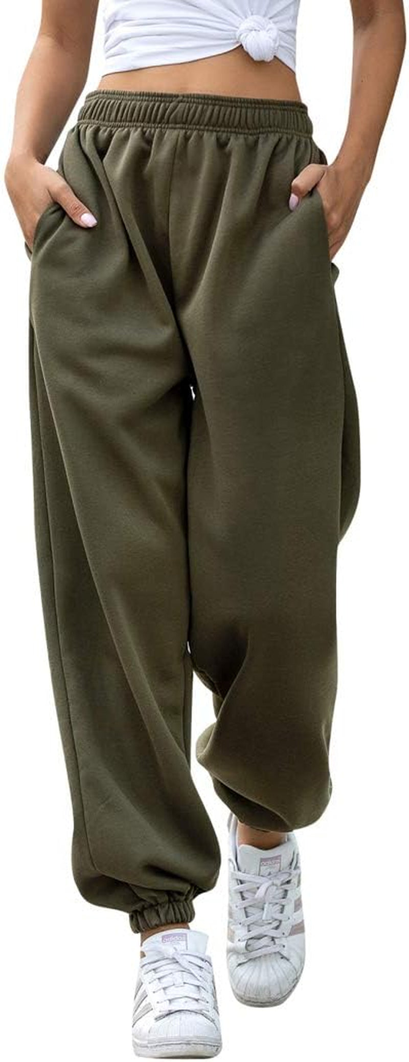 Hesayep Women's High-Waisted Active Joggers and Lounge Trousers