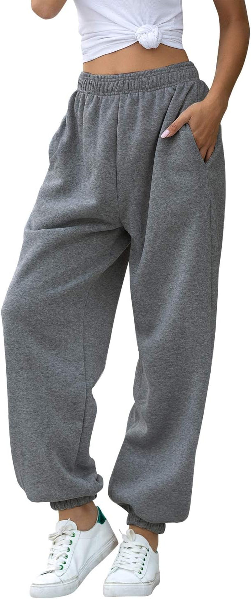 Hesayep Women's High-Waisted Active Joggers and Lounge Trousers