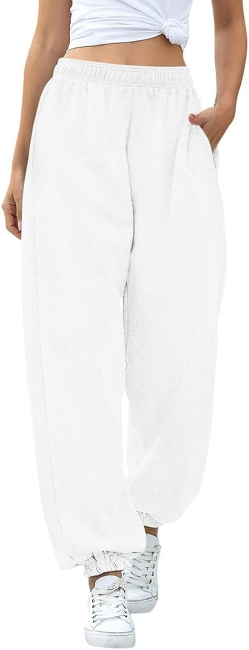 Hesayep Women's High-Waisted Active Joggers and Lounge Trousers