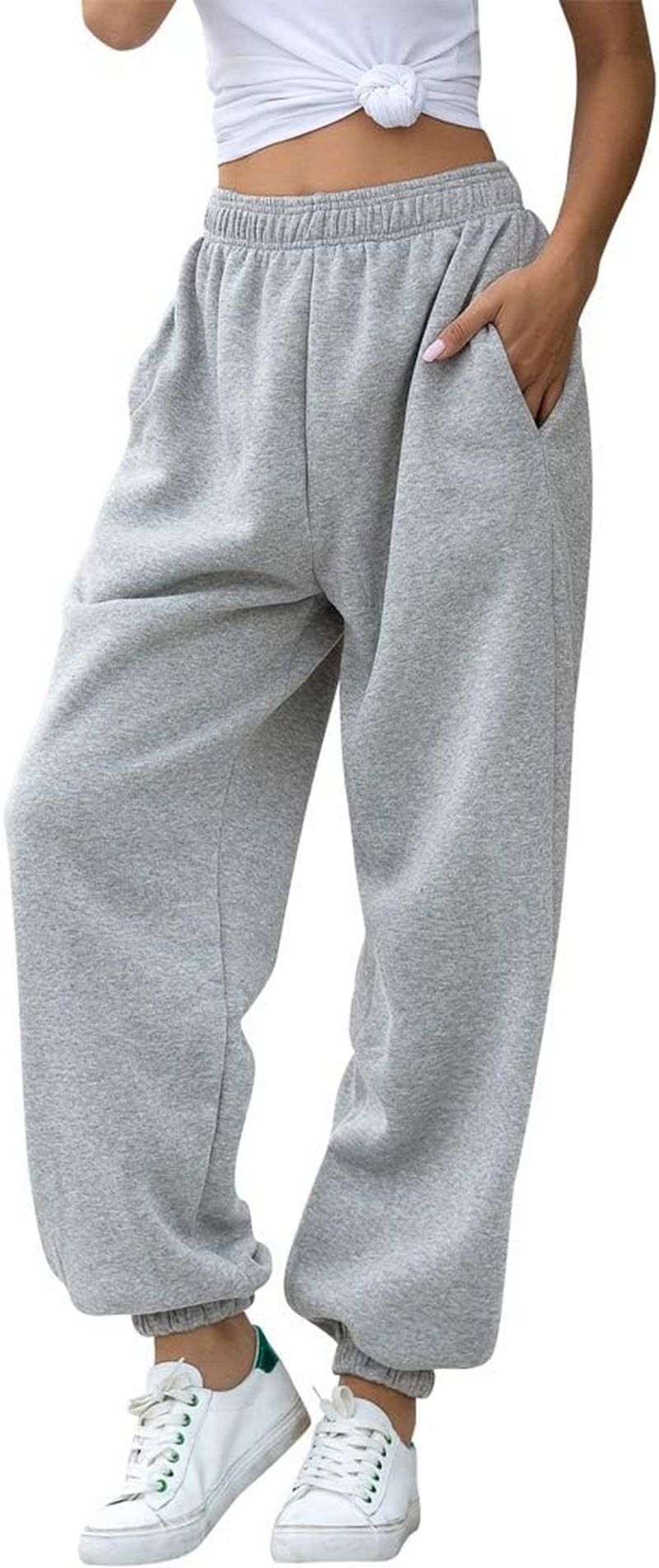 Hesayep Women's High-Waisted Active Joggers and Lounge Trousers