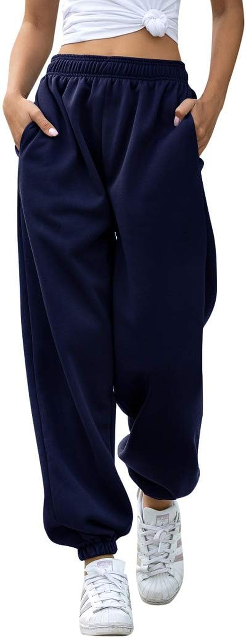 Hesayep Women's High-Waisted Active Joggers and Lounge Trousers