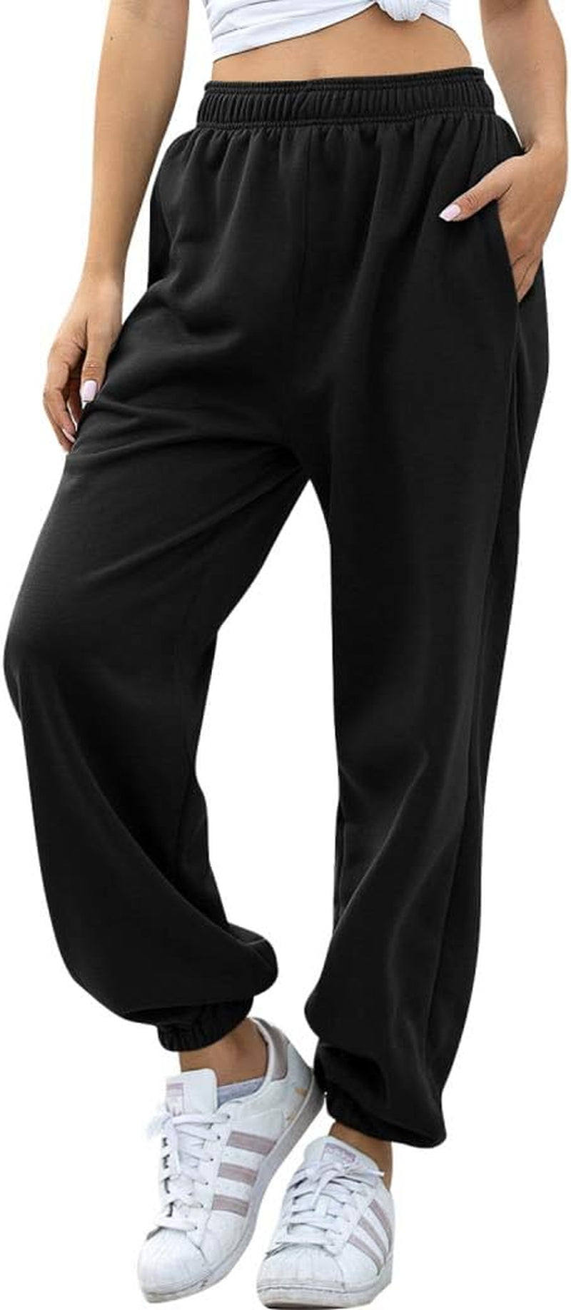 Hesayep Women's High-Waisted Active Joggers and Lounge Trousers