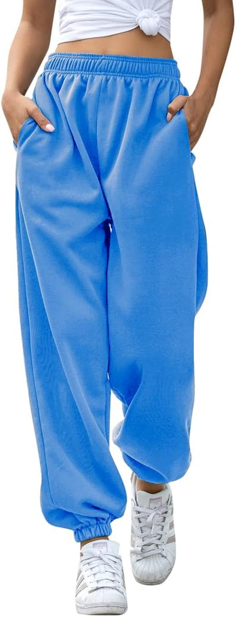 Hesayep Women's High-Waisted Active Joggers and Lounge Trousers