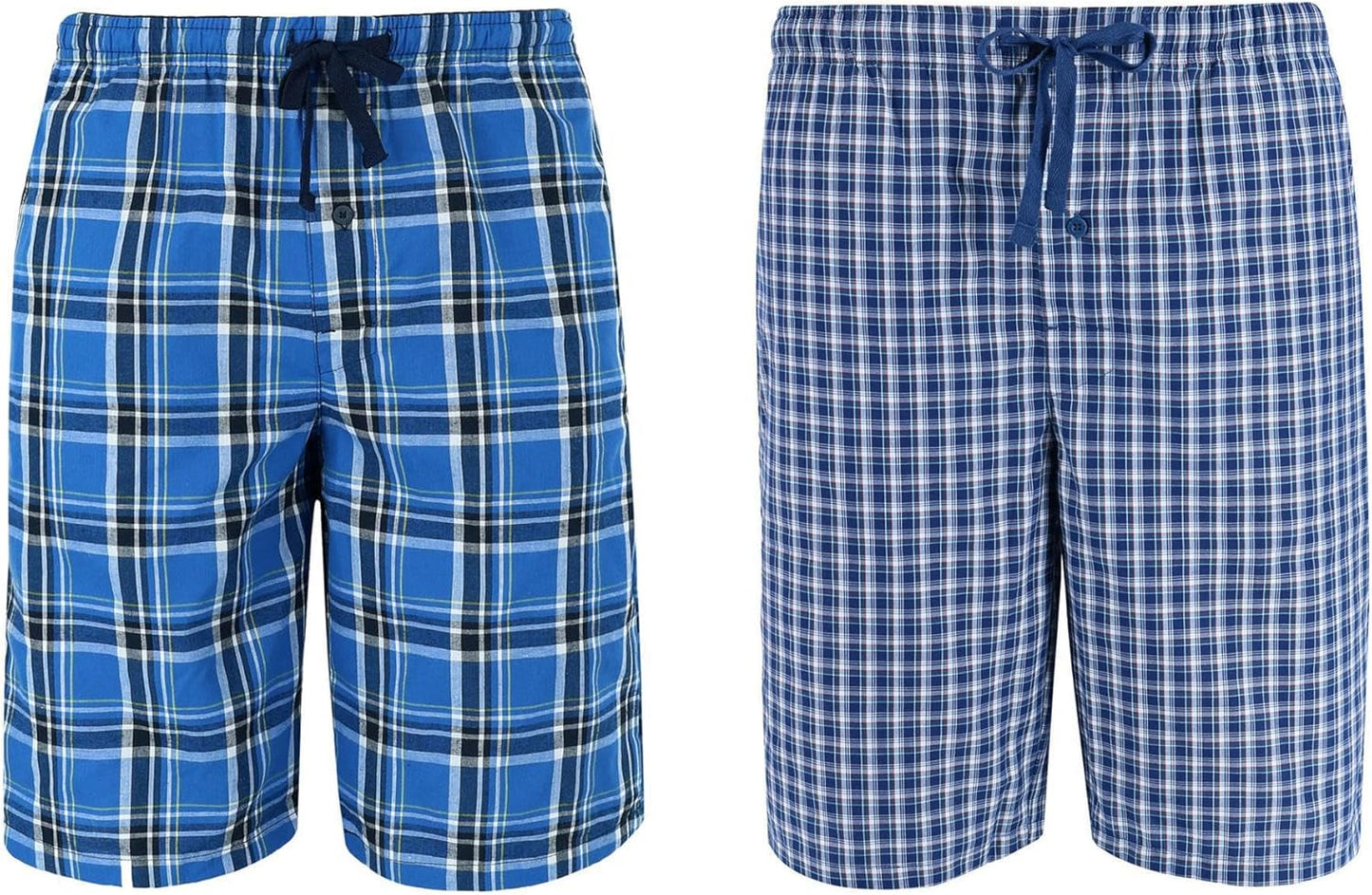 Hanes Men's 2-Pack Cotton Sleep Shorts - Comfortable & Breathable Loungewear with 7.5" Inseam