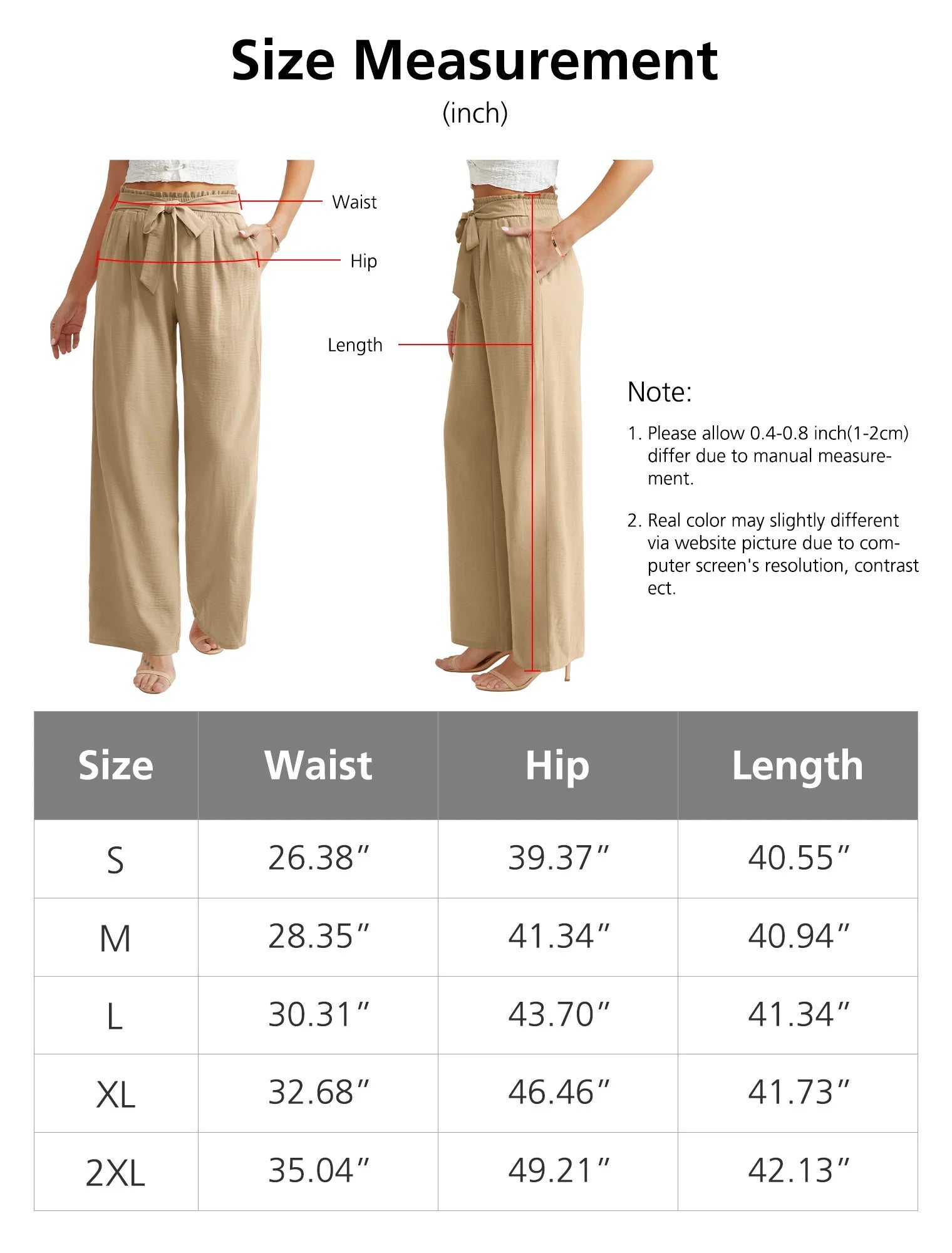 Women's High-Waisted Wide Leg Palazzo Pants for Business and Casual Wear