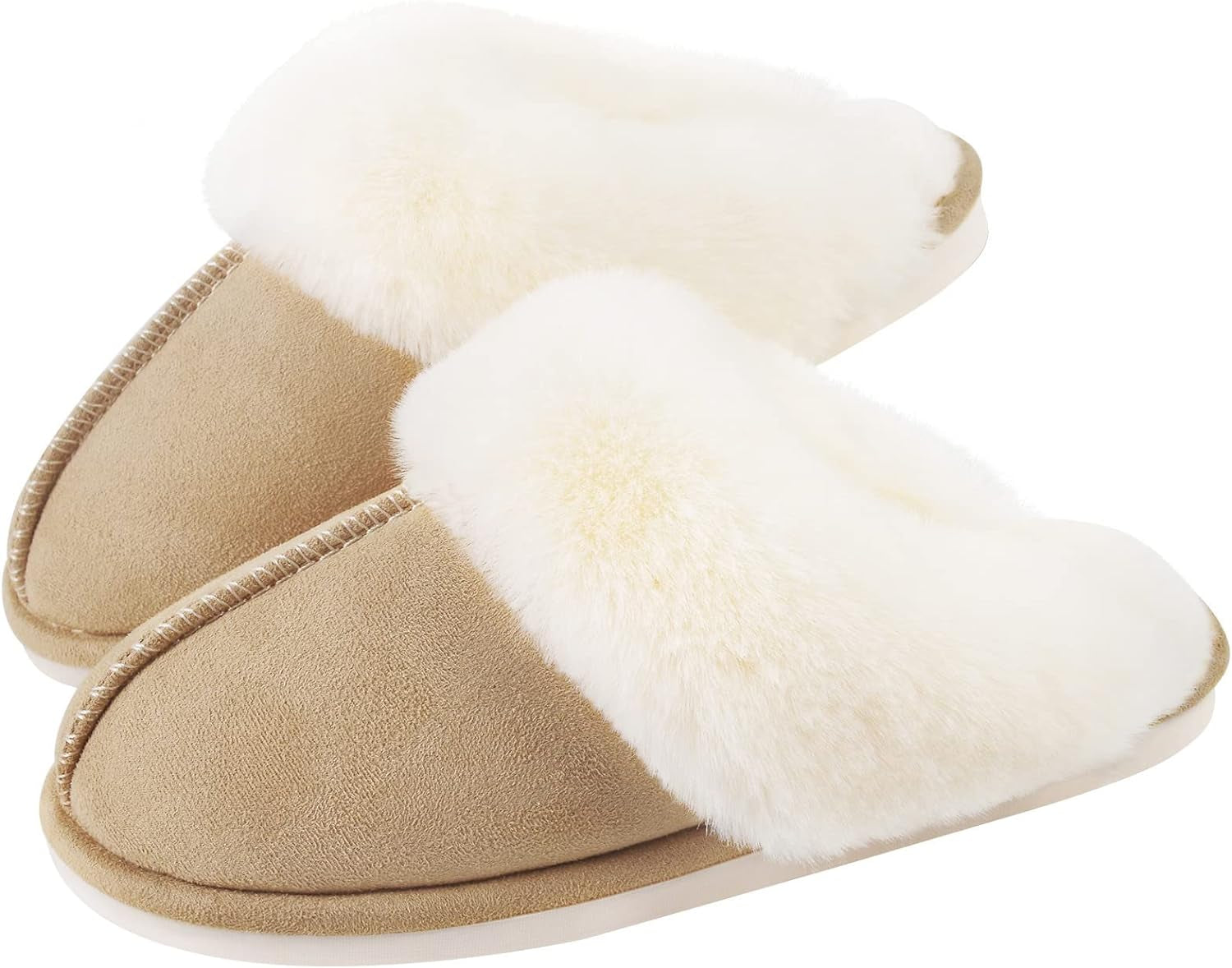 Parlovable Women's Memory Foam Slippers - Cozy Fuzzy House Shoes with Anti-Skid Sole for Versatile Indoor and Outdoor Comfort