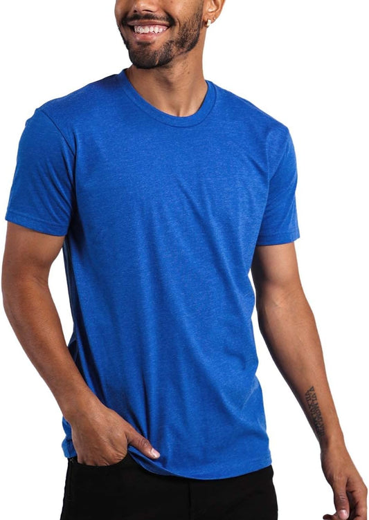 Elevate Your Wardrobe with INTO the AM Men's Soft Fitted T-Shirt Packs - Classic Short Sleeve Crew Neck Tees in Sizes S - 4XL