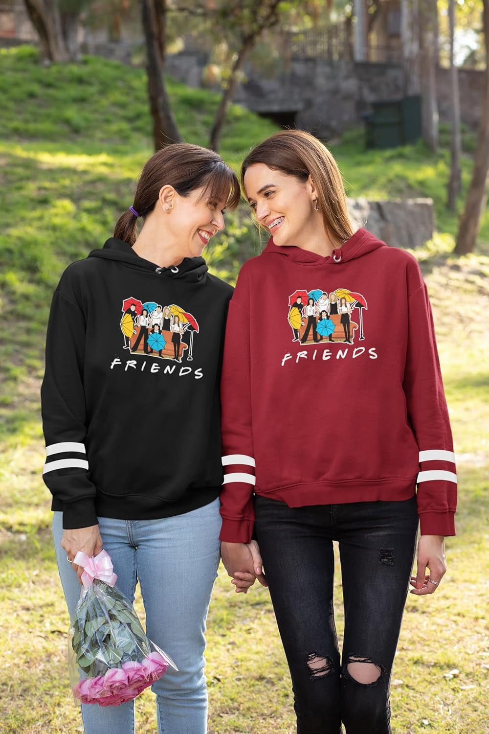 Women's Graphic Hoodie Sweatshirt - Chic Pullover Featuring a Playful Design