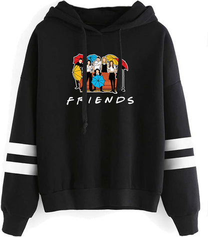 Women's Graphic Hoodie Sweatshirt - Chic Pullover Featuring a Playful Design