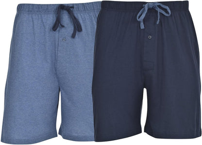 Hanes Men's 2-Pack Cotton Sleep Shorts - Comfortable & Breathable Loungewear with 7.5" Inseam