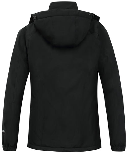 Women's Hooded Winter Ski Jacket - Windproof, Waterproof, and Insulated for Snow and Rain