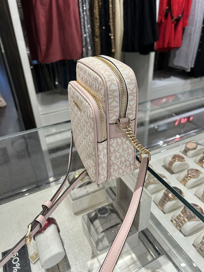 Stylish Michael Kors Women's Crossbody Handbag - PVC/Leather Messenger Purse for Effortless Chic
