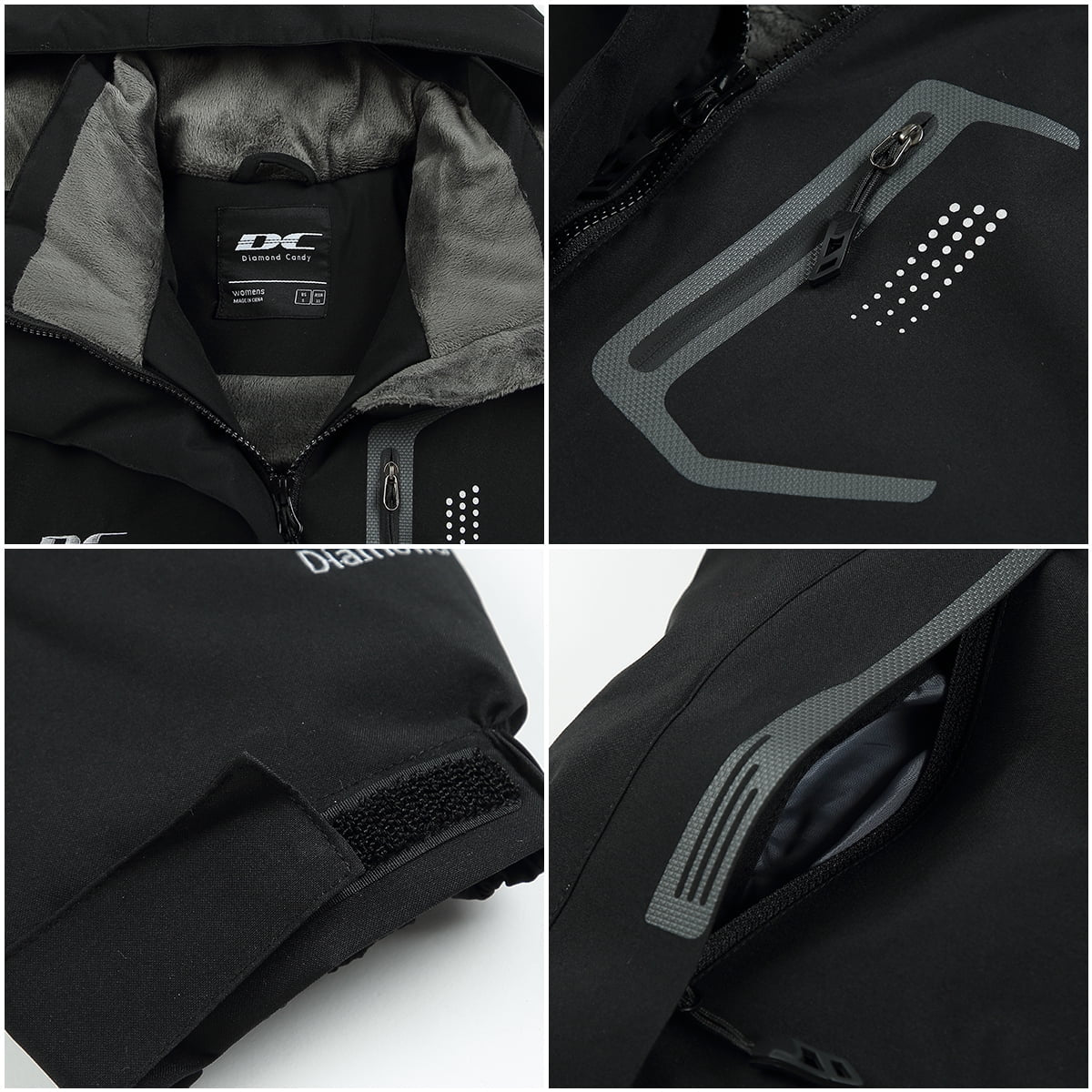 Women's Hooded Winter Ski Jacket - Windproof, Waterproof, and Insulated for Snow and Rain