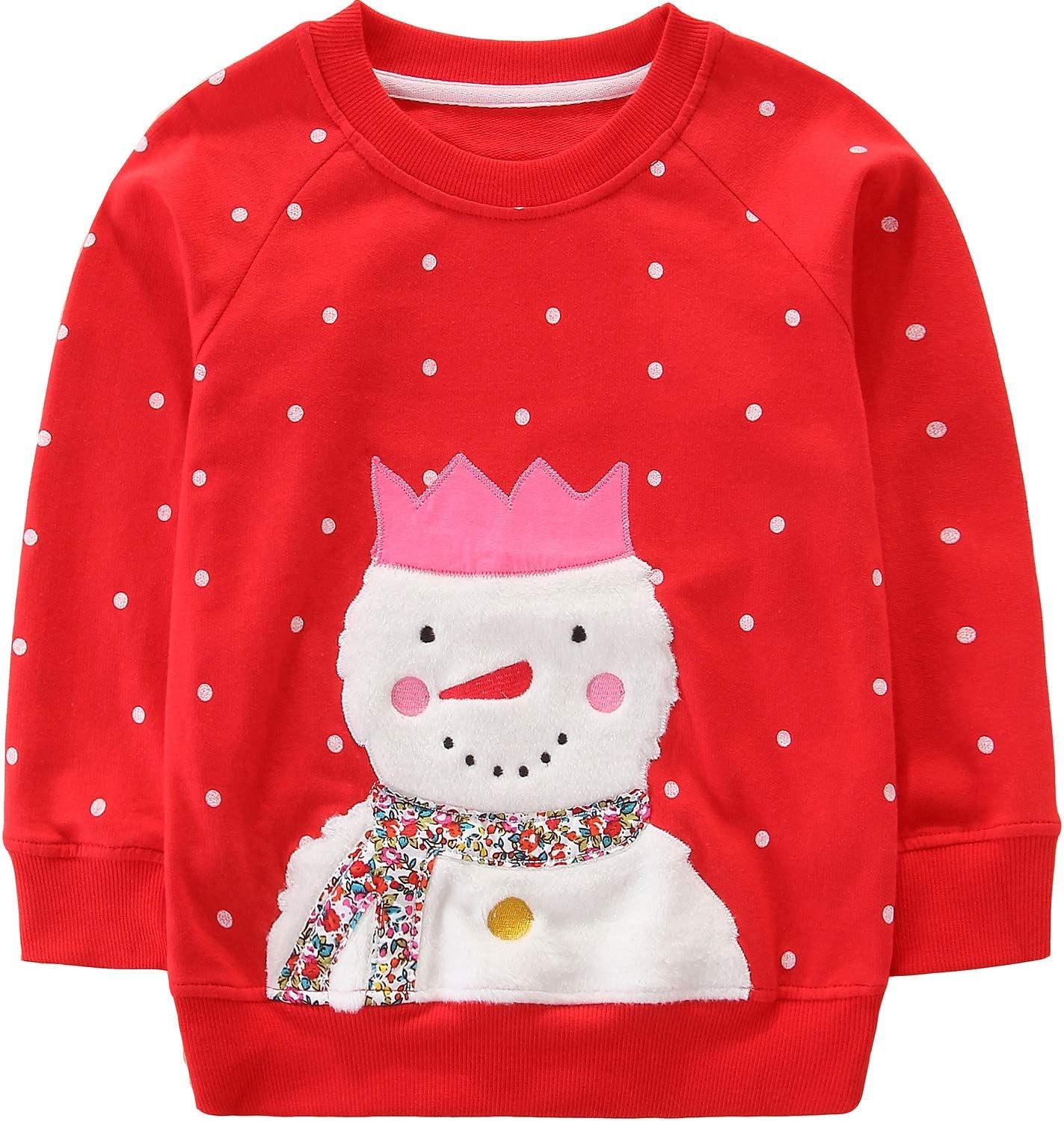 Adorable Bumeex Toddler Girl Christmas Crewneck Sweatshirt Outfit