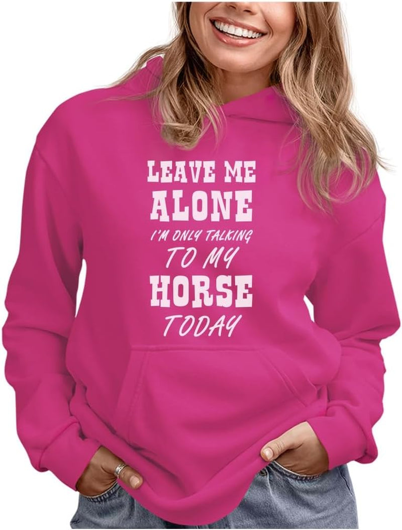 Tstars Women's and Teen Girls' Equestrian Hoodie - Perfect Gift for Horse Riding Enthusiasts and Barn Lovers