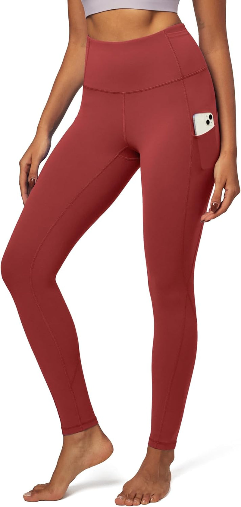 IUGA Women's High-Waisted Yoga Pants with Pockets - Tummy Control Compression Leggings for Fitness and Running