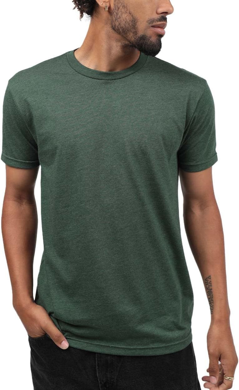 Elevate Your Wardrobe with INTO the AM Men's Soft Fitted T-Shirt Packs - Classic Short Sleeve Crew Neck Tees in Sizes S - 4XL