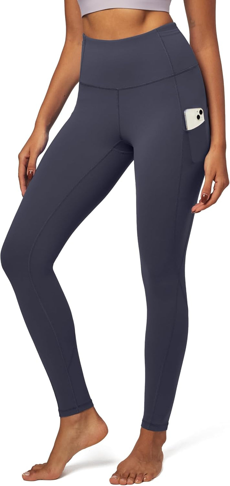 IUGA Women's High-Waisted Yoga Pants with Pockets - Tummy Control Compression Leggings for Fitness and Running