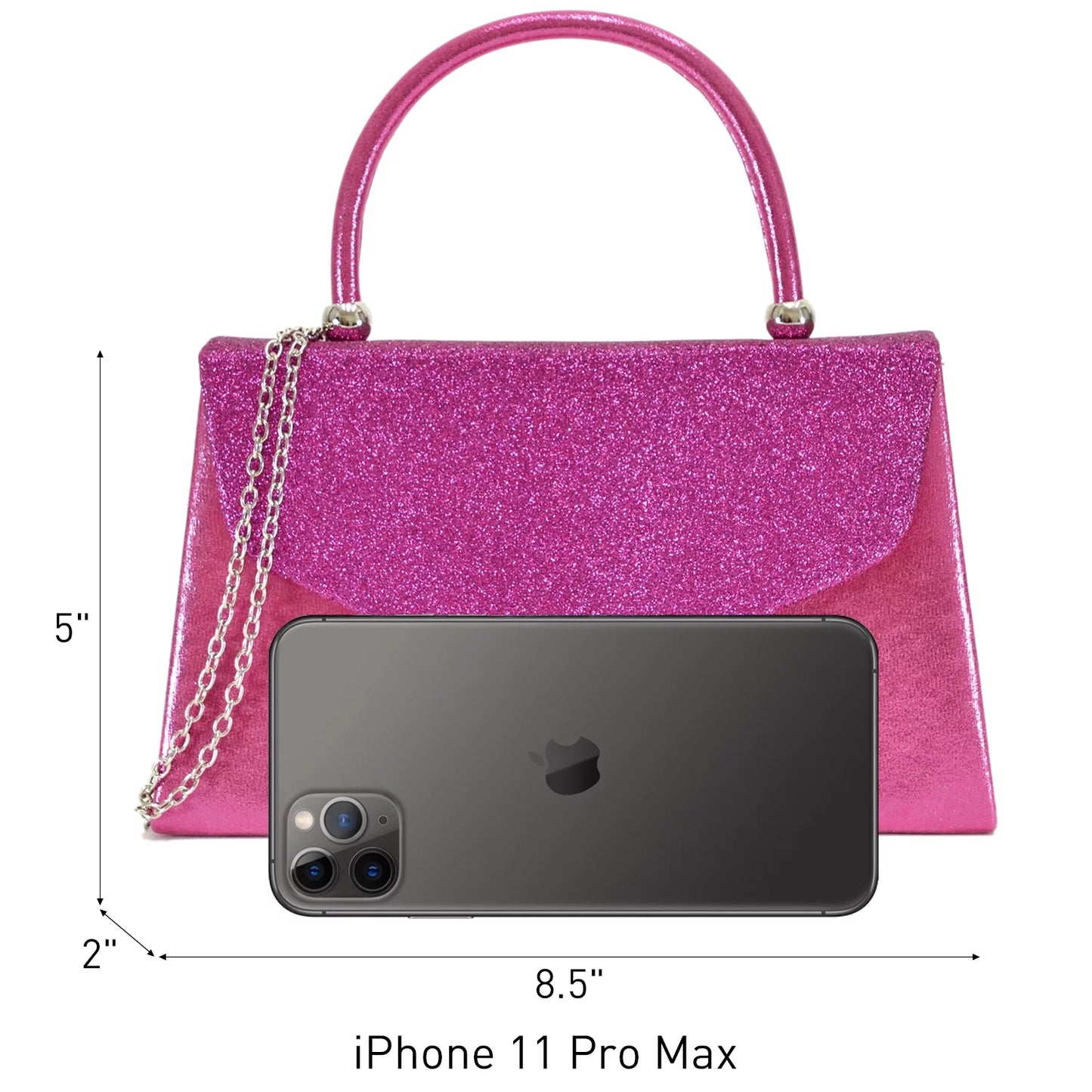 Elegant Frosted Glitter Evening Clutch - Perfect for Weddings, Parties, and Prom