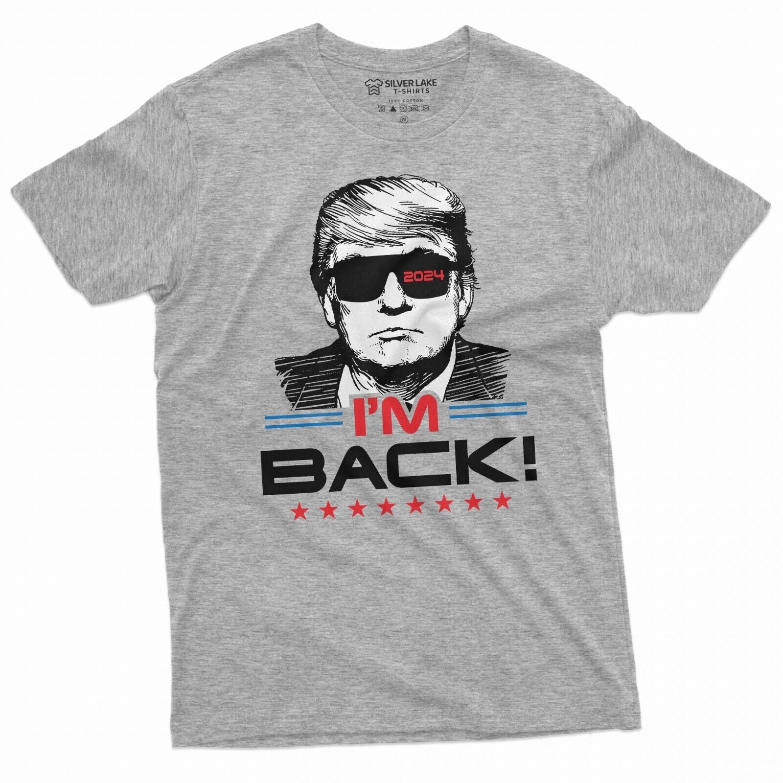 I'M Back Trump 2024 Re-Election T-Shirt - Show Your Support for Donald Trump!