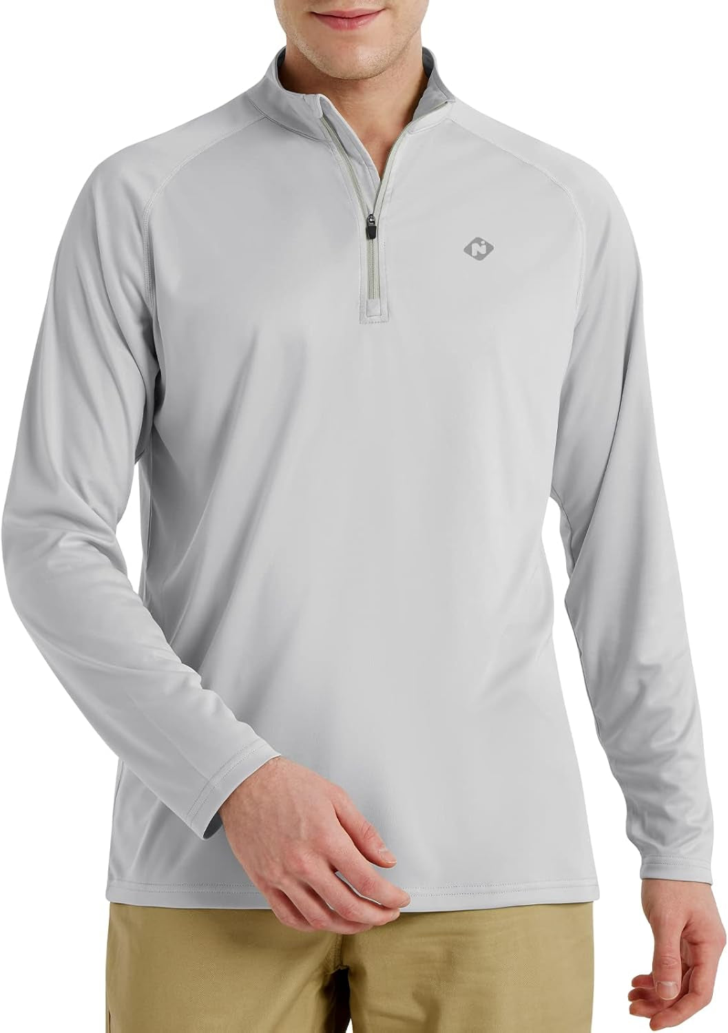 NAVISKIN Men's UPF 50+ Long Sleeve Rash Guard - Lightweight, Quick Dry Swim Shirt for Ultimate Sun Protection