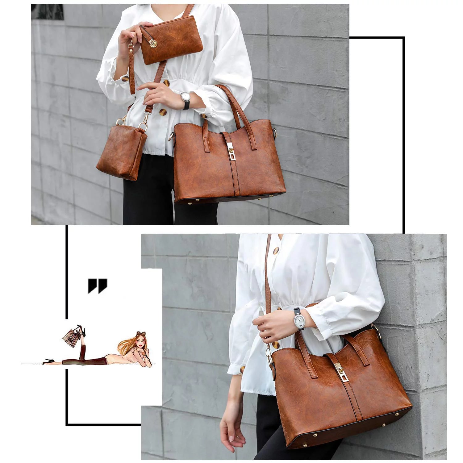 Stylish Satchel Purses & Handbags for Women - Versatile Shoulder Tote Bags & Wallets