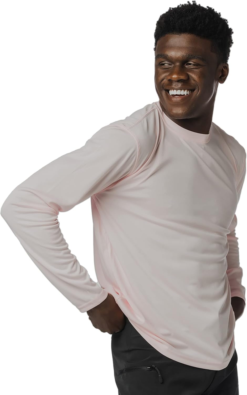 Men's Long Sleeve Outdoor T-Shirt - UPF 50+ UV Protection for Fishing, Running, Hiking & Swimming