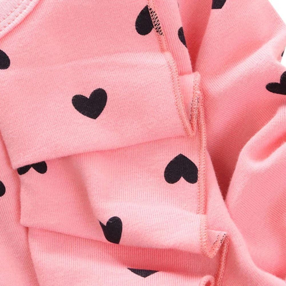 Adorable Infant Girls' 2-Piece Long Sleeve Top and Pants Outfit Set