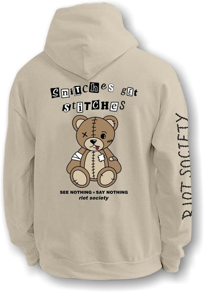 Riot Society Men's Graphic and Embroidered Hoodie