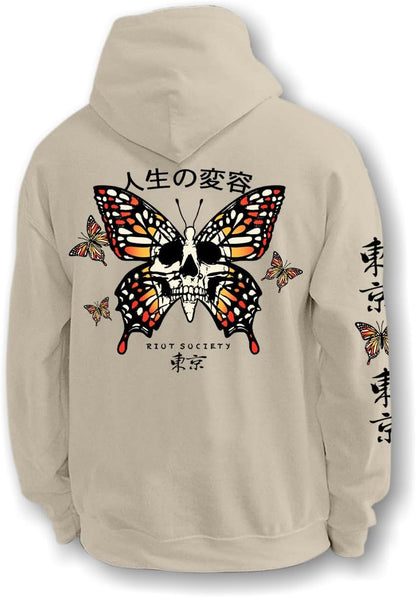 Riot Society Men's Graphic and Embroidered Hoodie