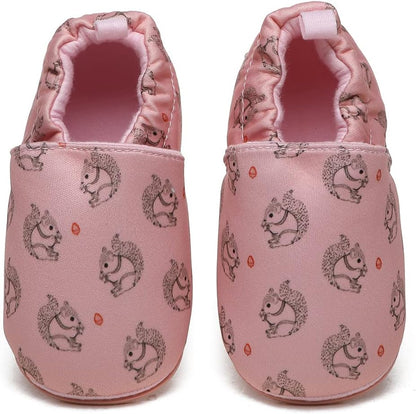 Timatego Non-Skid Infant Moccasins - Perfect First Walker House Shoes for Boys & Girls (6-24 Months)