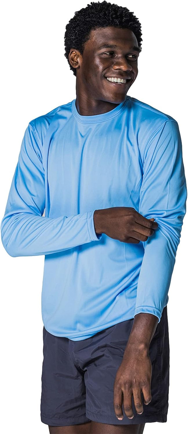 Men's Long Sleeve Outdoor T-Shirt - UPF 50+ UV Protection for Fishing, Running, Hiking & Swimming