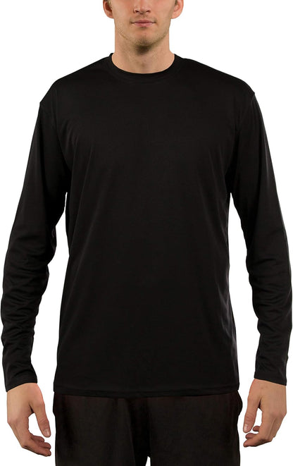 Men's Long Sleeve Outdoor T-Shirt - UPF 50+ UV Protection for Fishing, Running, Hiking & Swimming