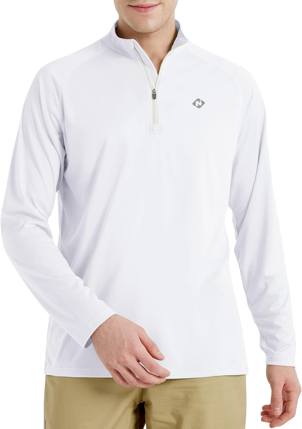 NAVISKIN Men's UPF 50+ Long Sleeve Rash Guard - Lightweight, Quick Dry Swim Shirt for Ultimate Sun Protection