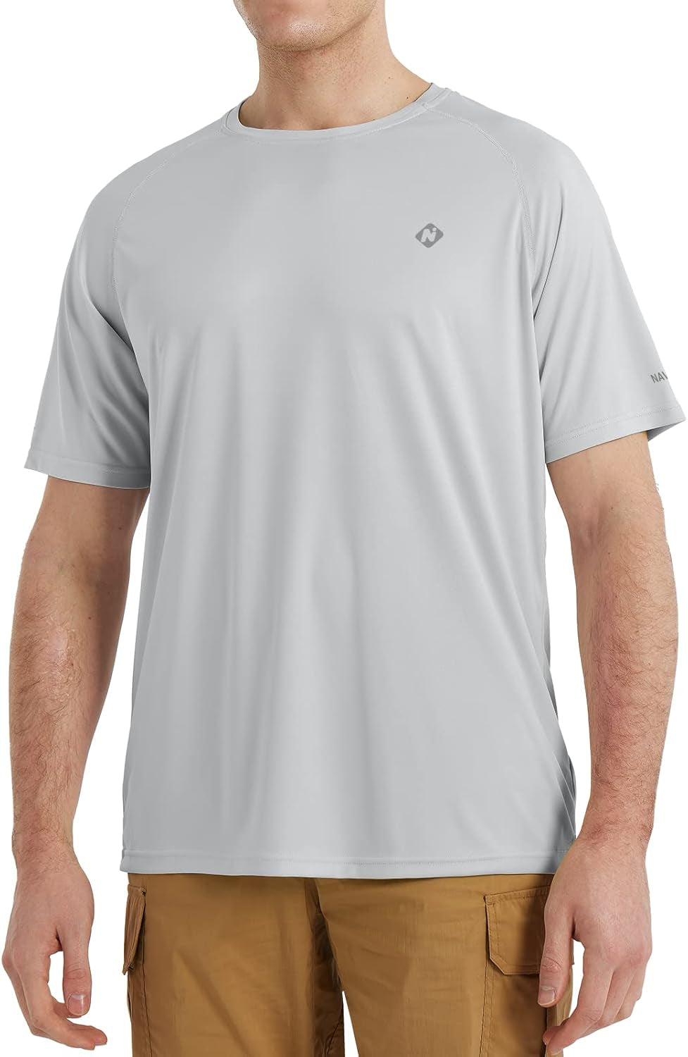 NAVISKIN Men's UPF 50+ Long Sleeve Rash Guard - Lightweight, Quick Dry Swim Shirt for Ultimate Sun Protection