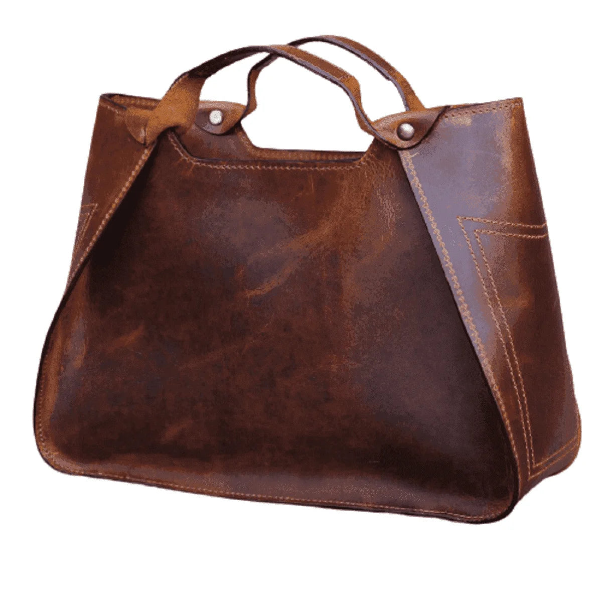 Stylish Genuine Leather Travel Handbag - Designer Shoulder Tote for Women