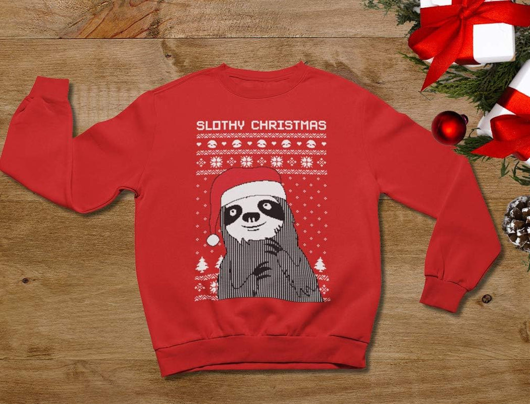 Tstars Women's Sloth-Inspired Holiday Sweater