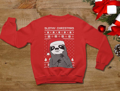 Tstars Women's Sloth-Inspired Holiday Sweater