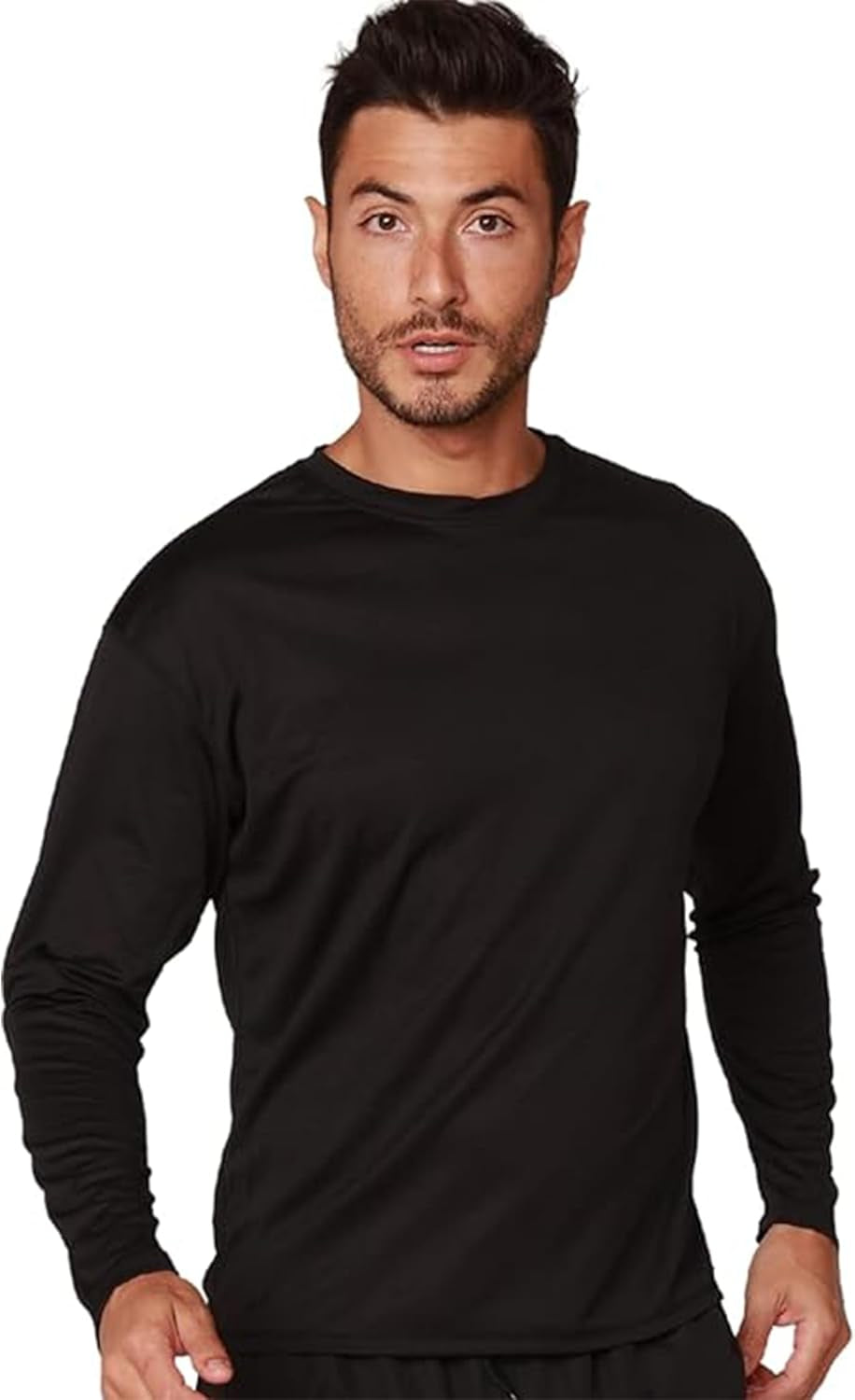 INGEAR Men's Long Sleeve Swim Shirts with UPF 50+ Sun Protection and Rash Guard Features