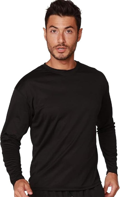 INGEAR Men's Long Sleeve Swim Shirts with UPF 50+ Sun Protection and Rash Guard Features