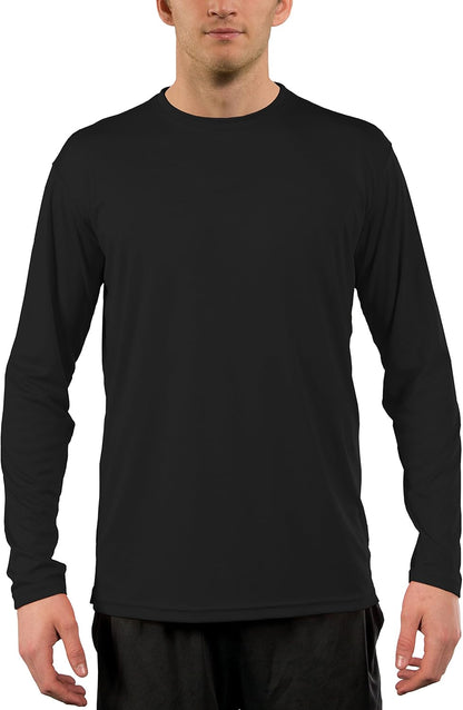 Men's Long Sleeve Outdoor T-Shirt - UPF 50+ UV Protection for Fishing, Running, Hiking & Swimming
