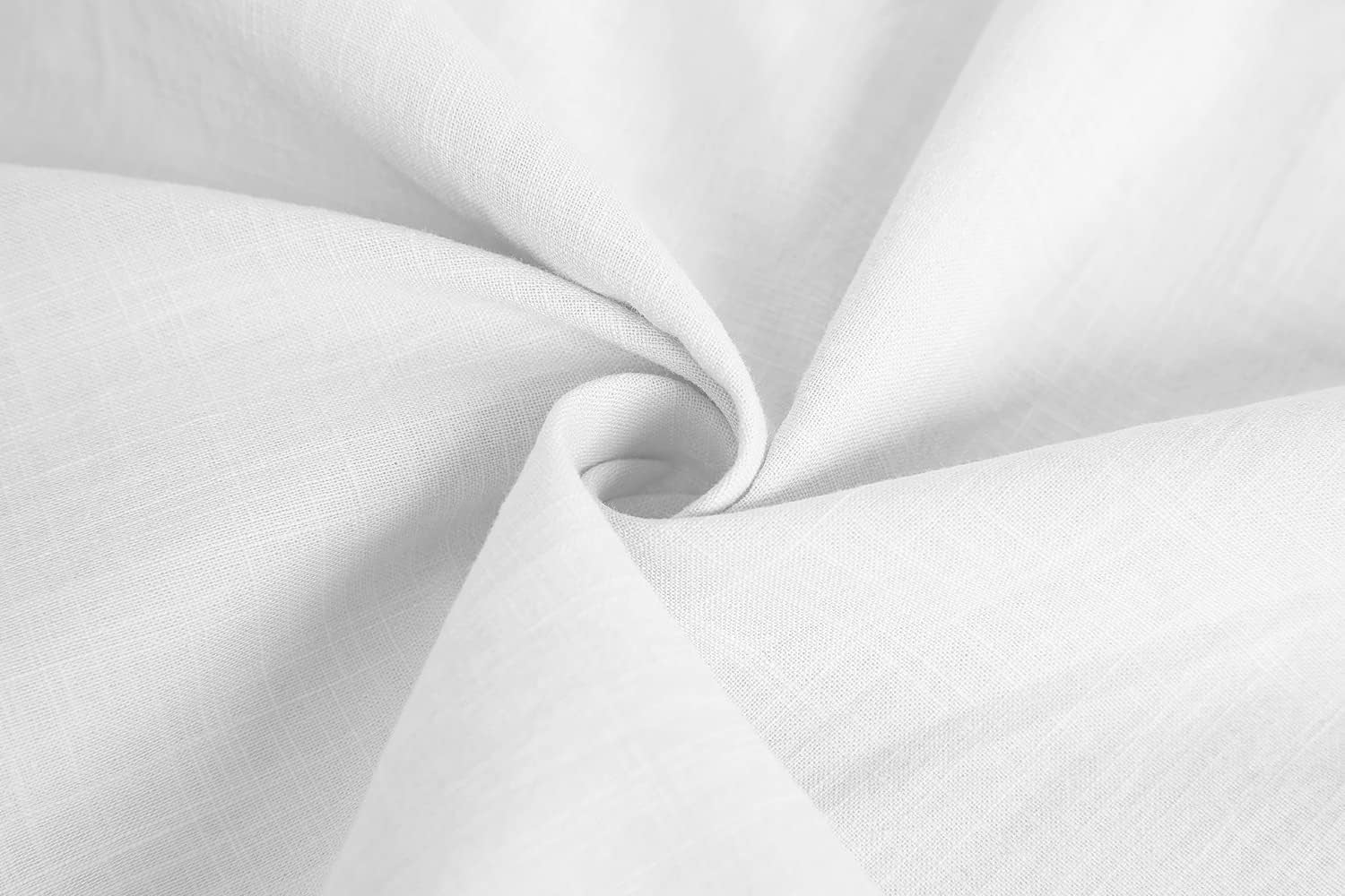 Rorina Men's White Short Sleeve Cotton Linen Camp Shirt - Perfect Casual Summer Beachwear