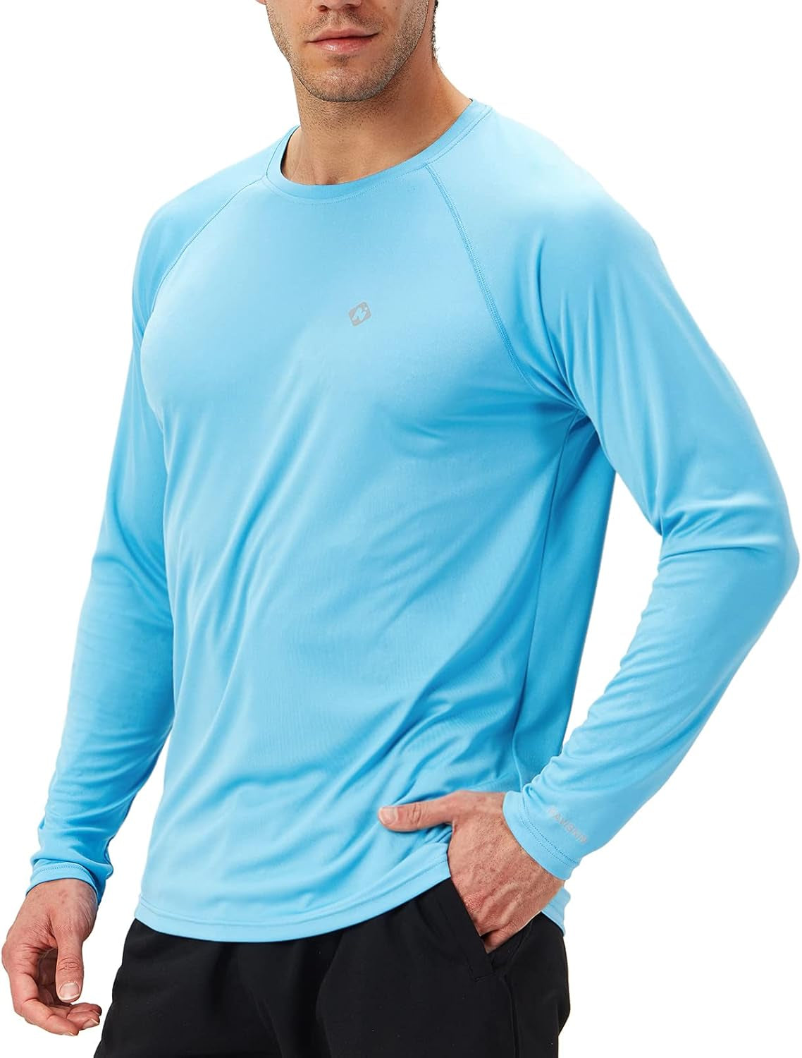 NAVISKIN Men's UPF 50+ Long Sleeve Rash Guard - Lightweight, Quick Dry Swim Shirt for Ultimate Sun Protection