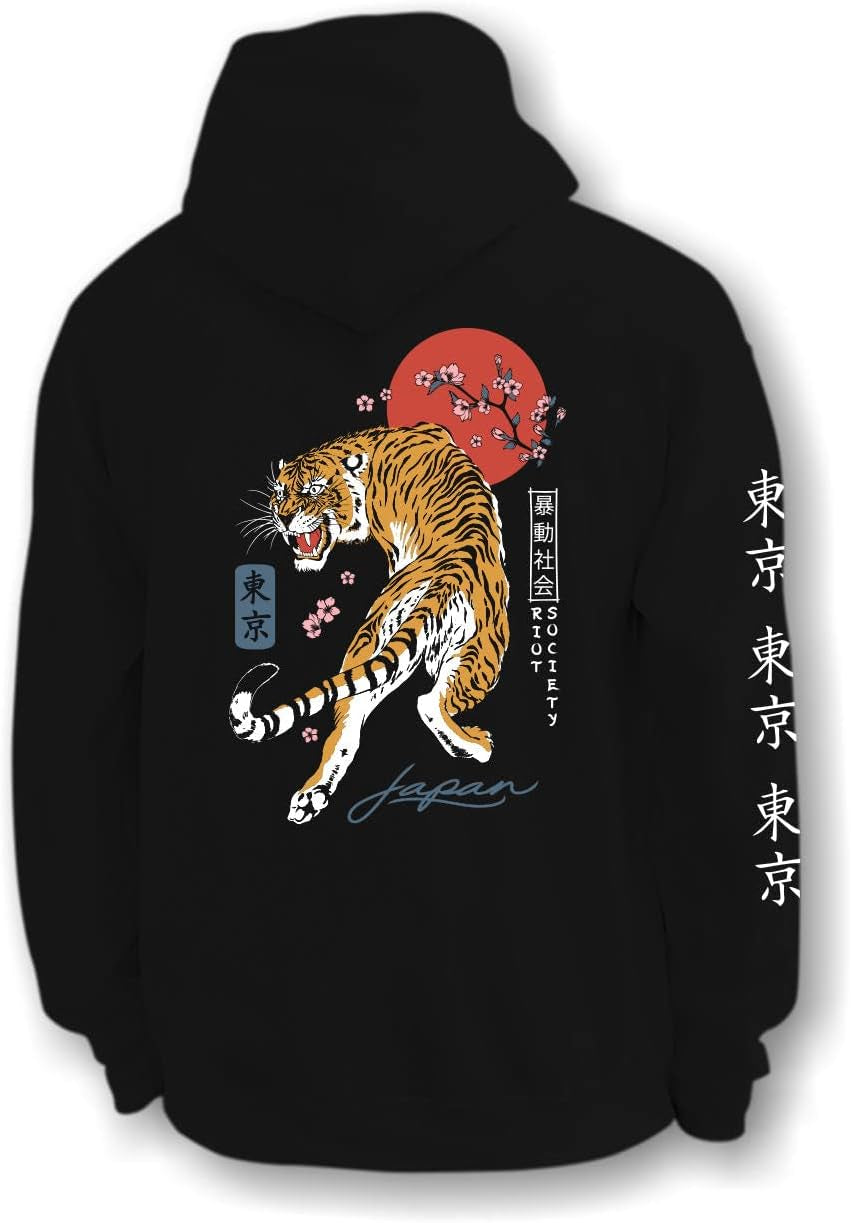 Riot Society Men's Graphic and Embroidered Hoodie