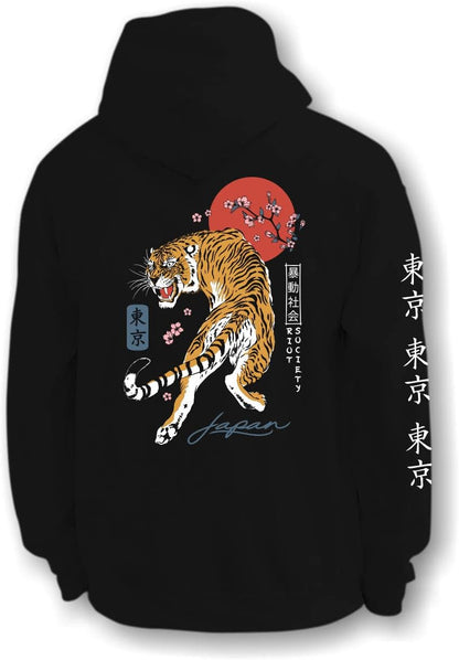 Riot Society Men's Graphic and Embroidered Hoodie