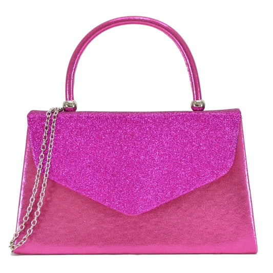 Elegant Frosted Glitter Evening Clutch - Perfect for Weddings, Parties, and Prom