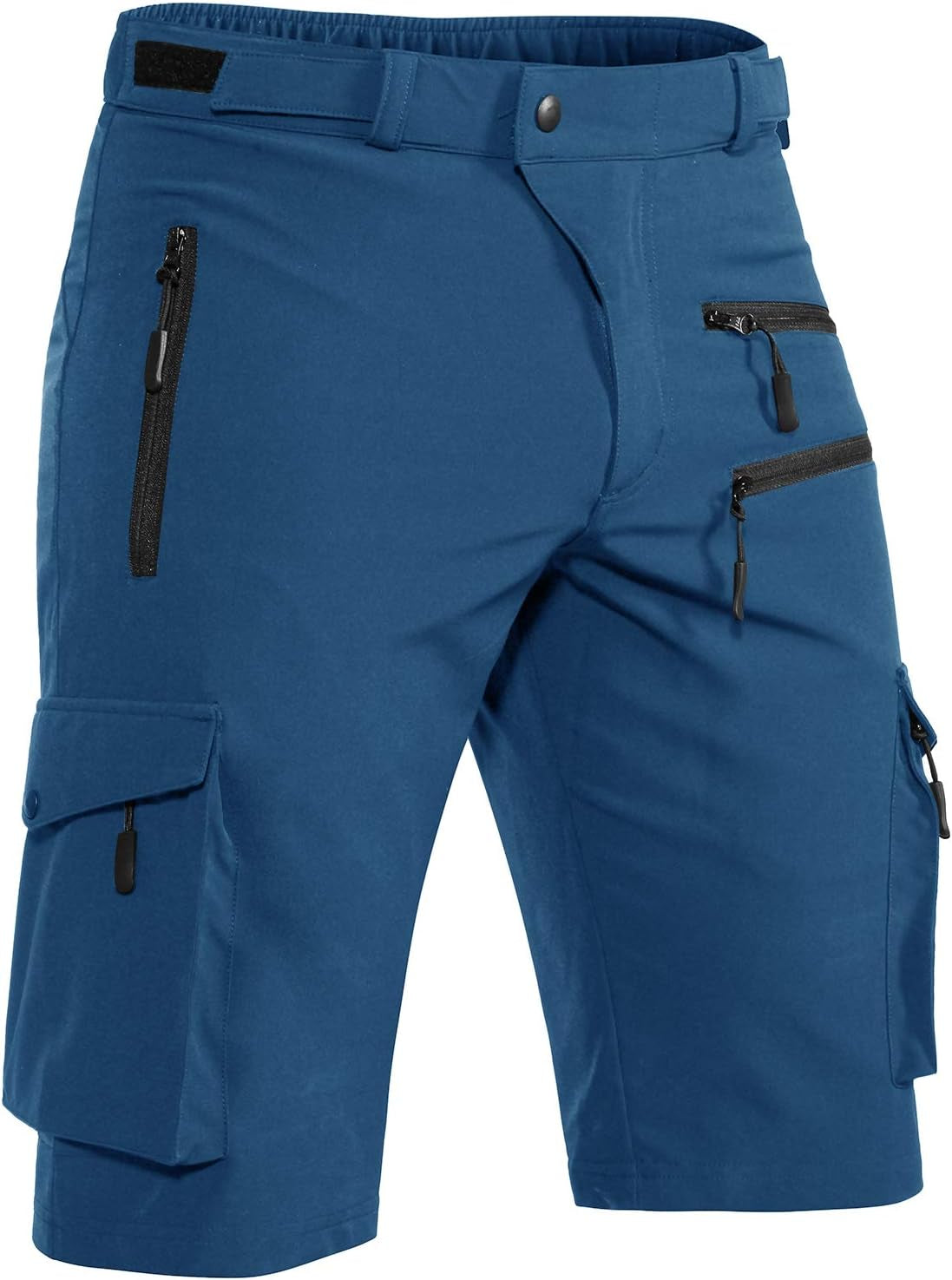 Men's Quick-Dry Stretch Mountain Bike Shorts with Zipper Pocket - Perfect for Cycling and Outdoor Adventures