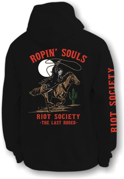 Riot Society Men's Graphic and Embroidered Hoodie