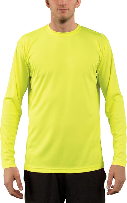 Men's Long Sleeve Outdoor T-Shirt - UPF 50+ UV Protection for Fishing, Running, Hiking & Swimming